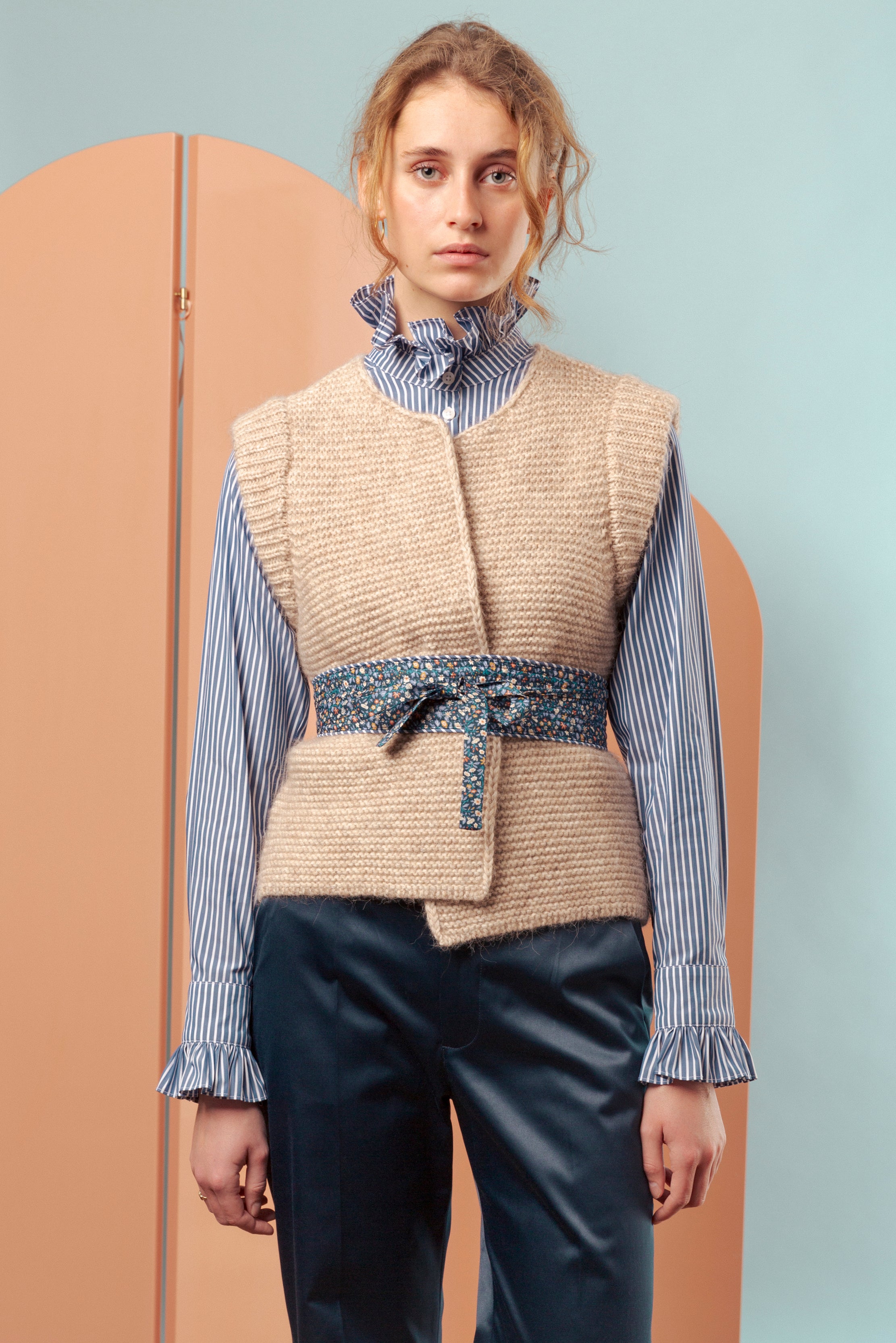 ASTA SHIRT - BLUE WHITE STRIPE