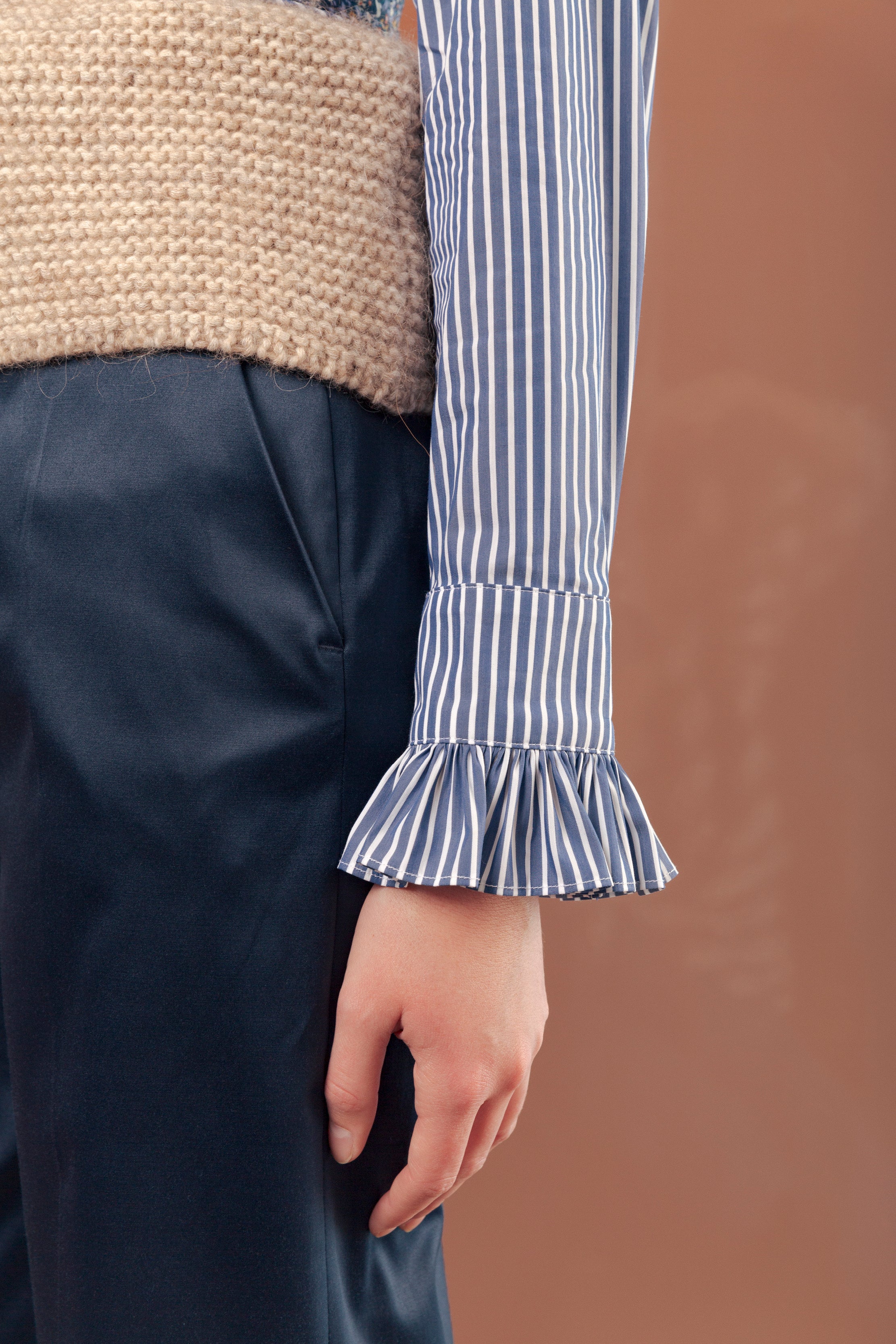 ASTA SHIRT - BLUE WHITE STRIPE