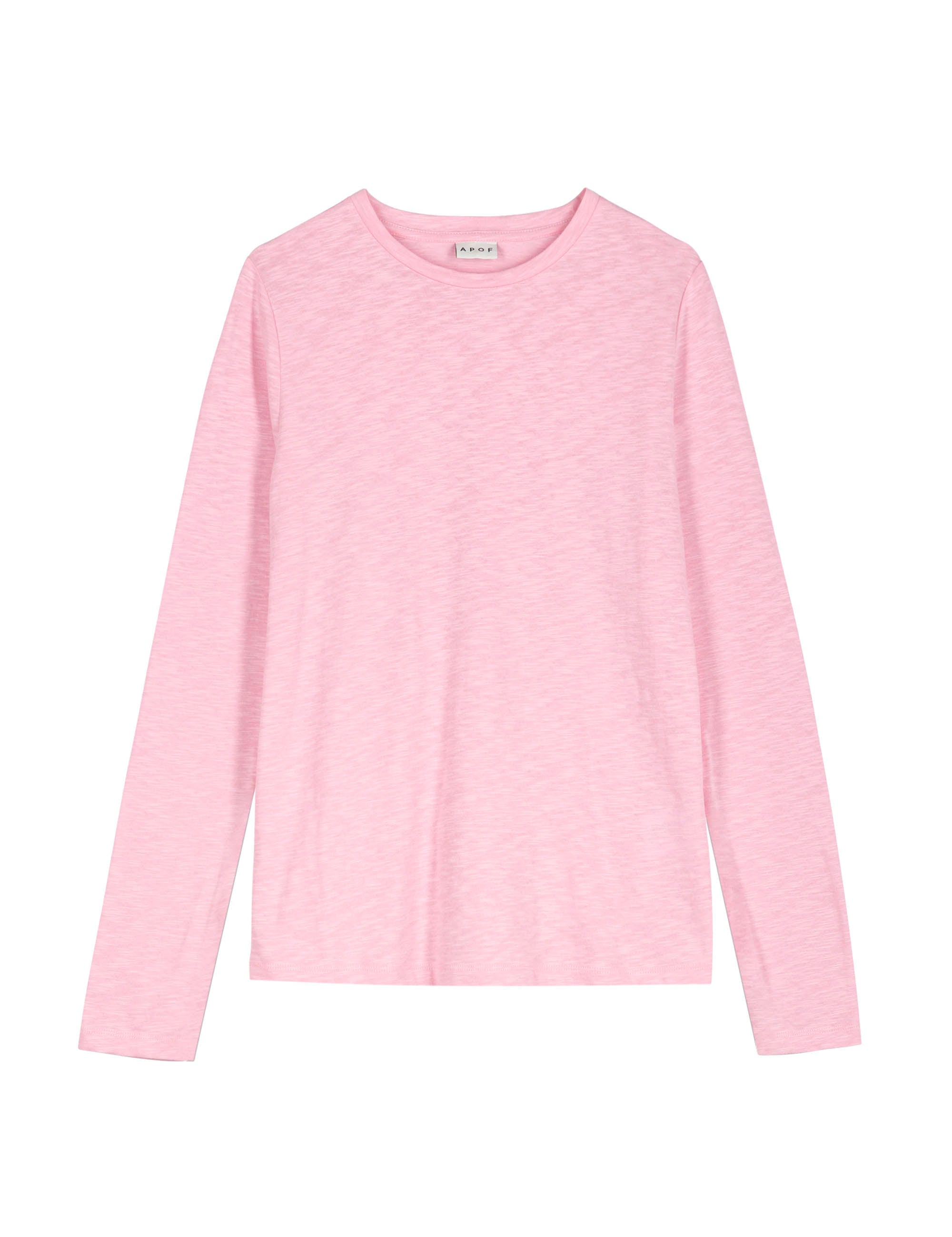 Soft Pink Long-Sleeved Basic T-Shirt Timeless Comfort