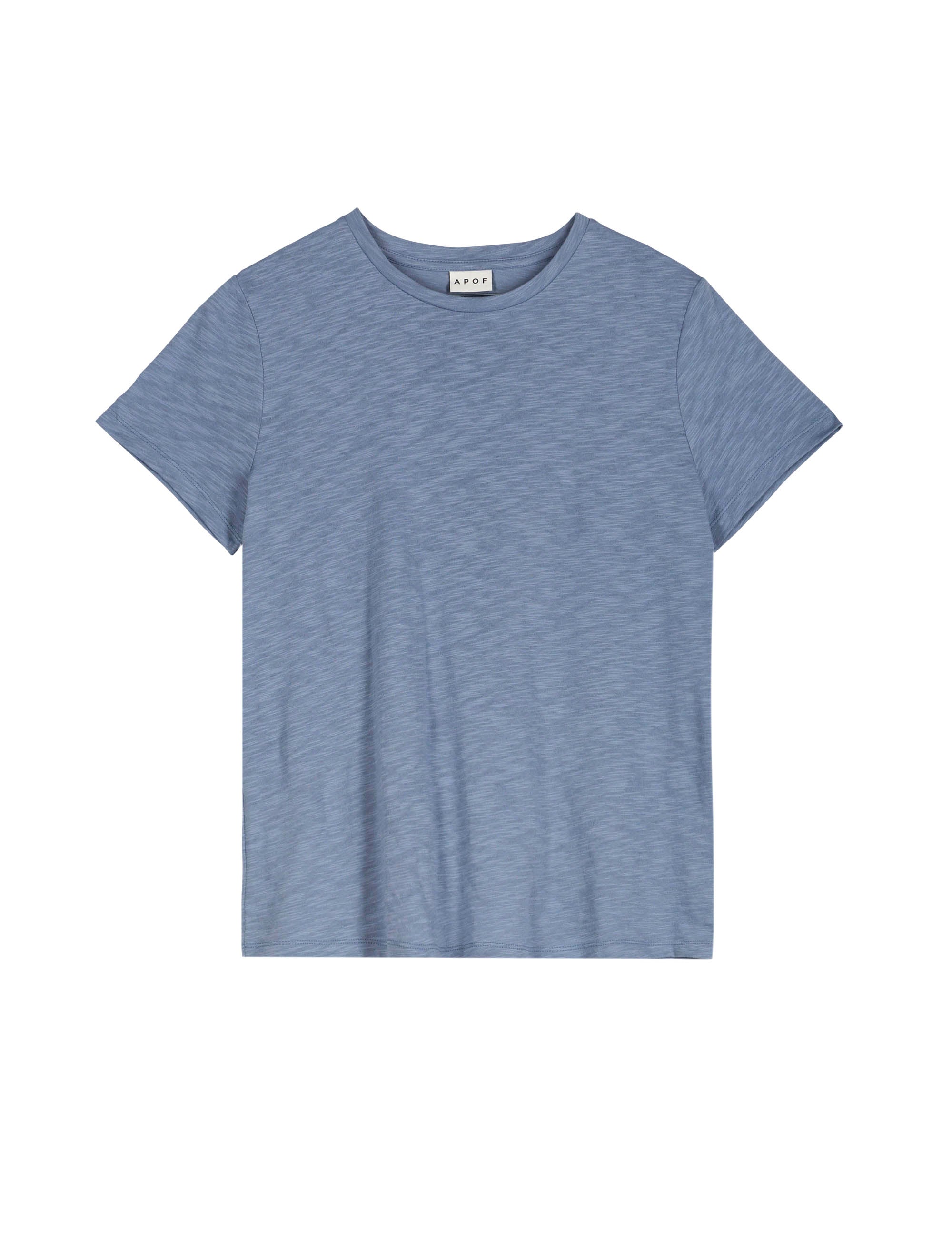 Blue short sleeved women's t-shirt