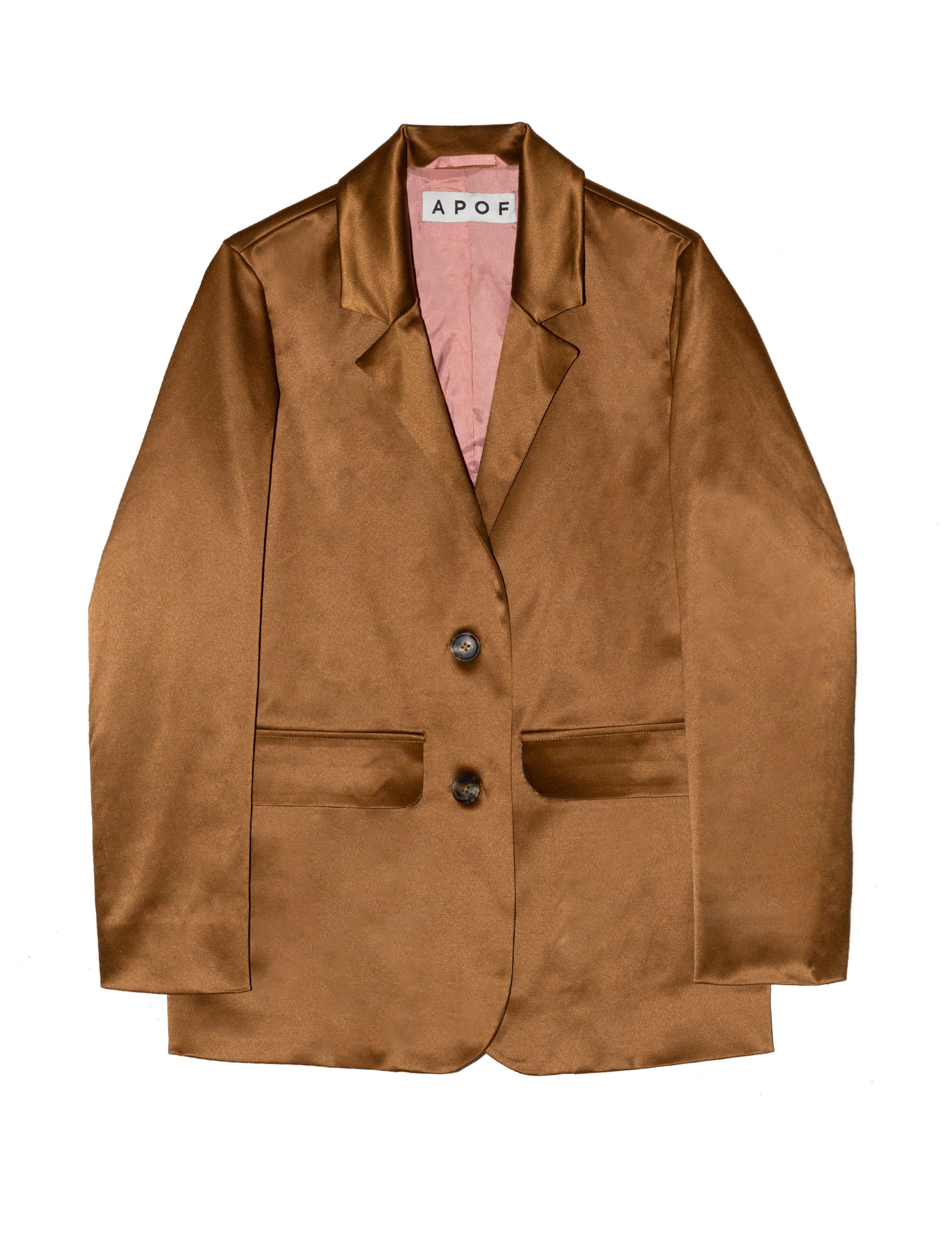 Golden brown velvet women's jacket