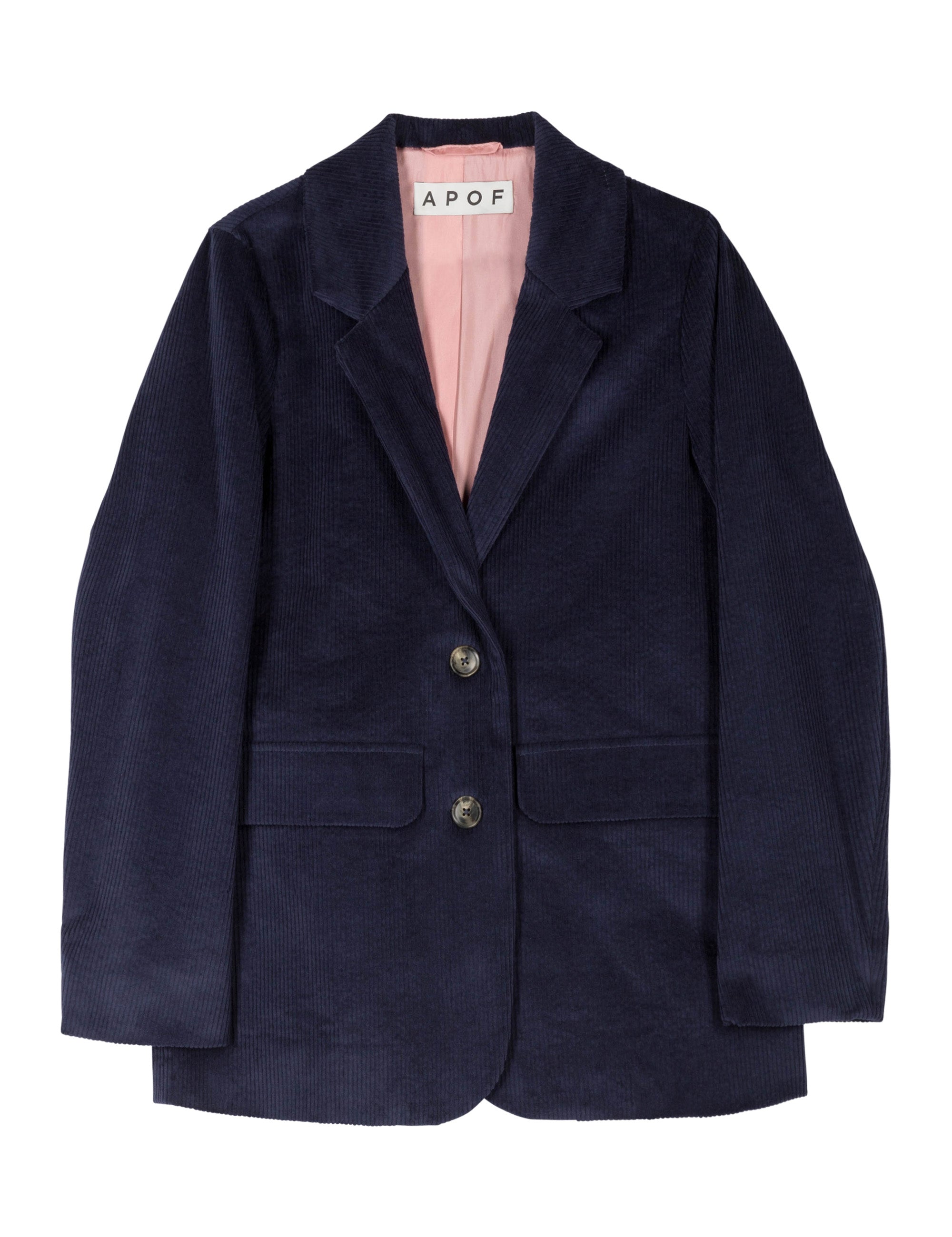 Women's navy blue corduroy jacket