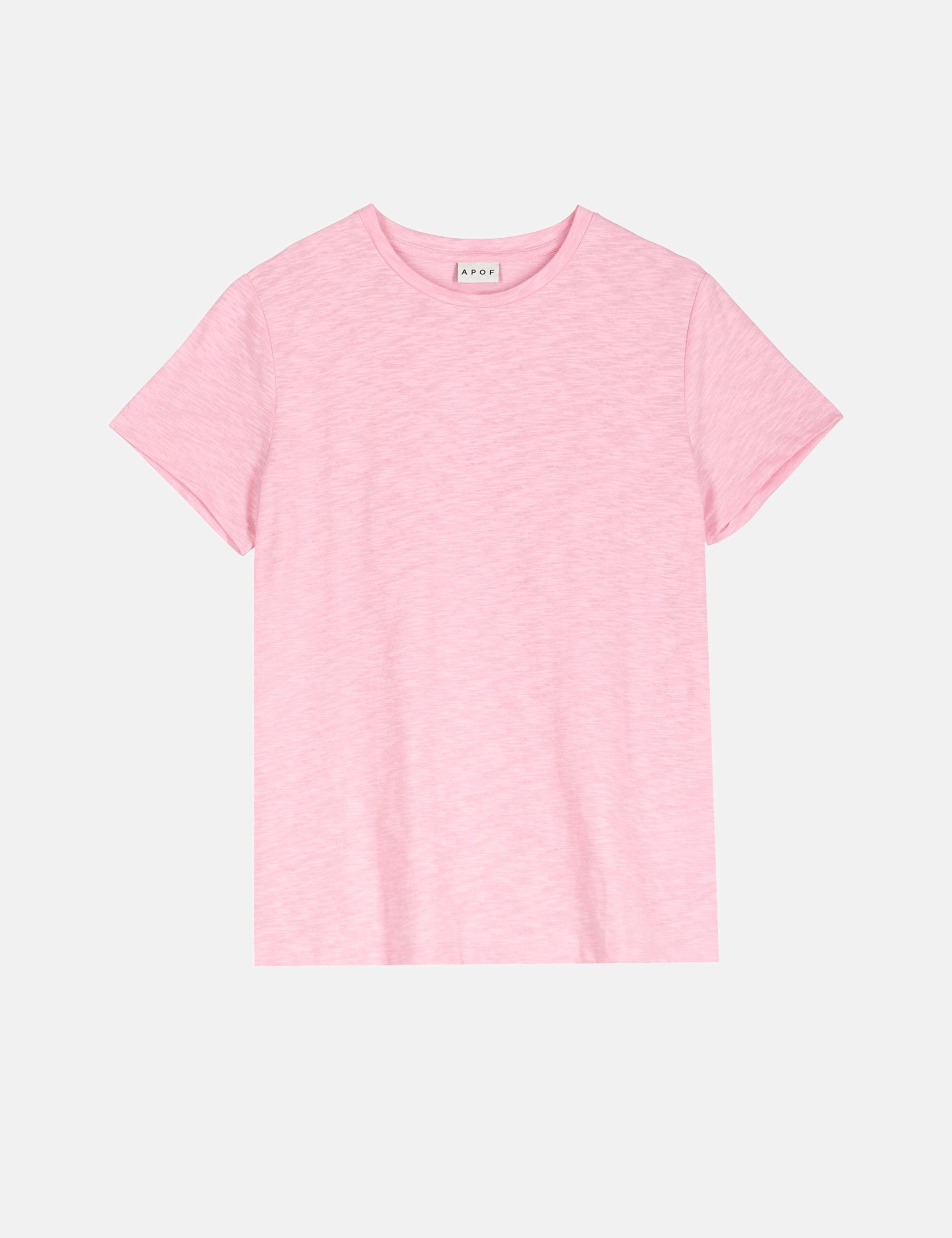 Pink short sleeved women's t-shirt