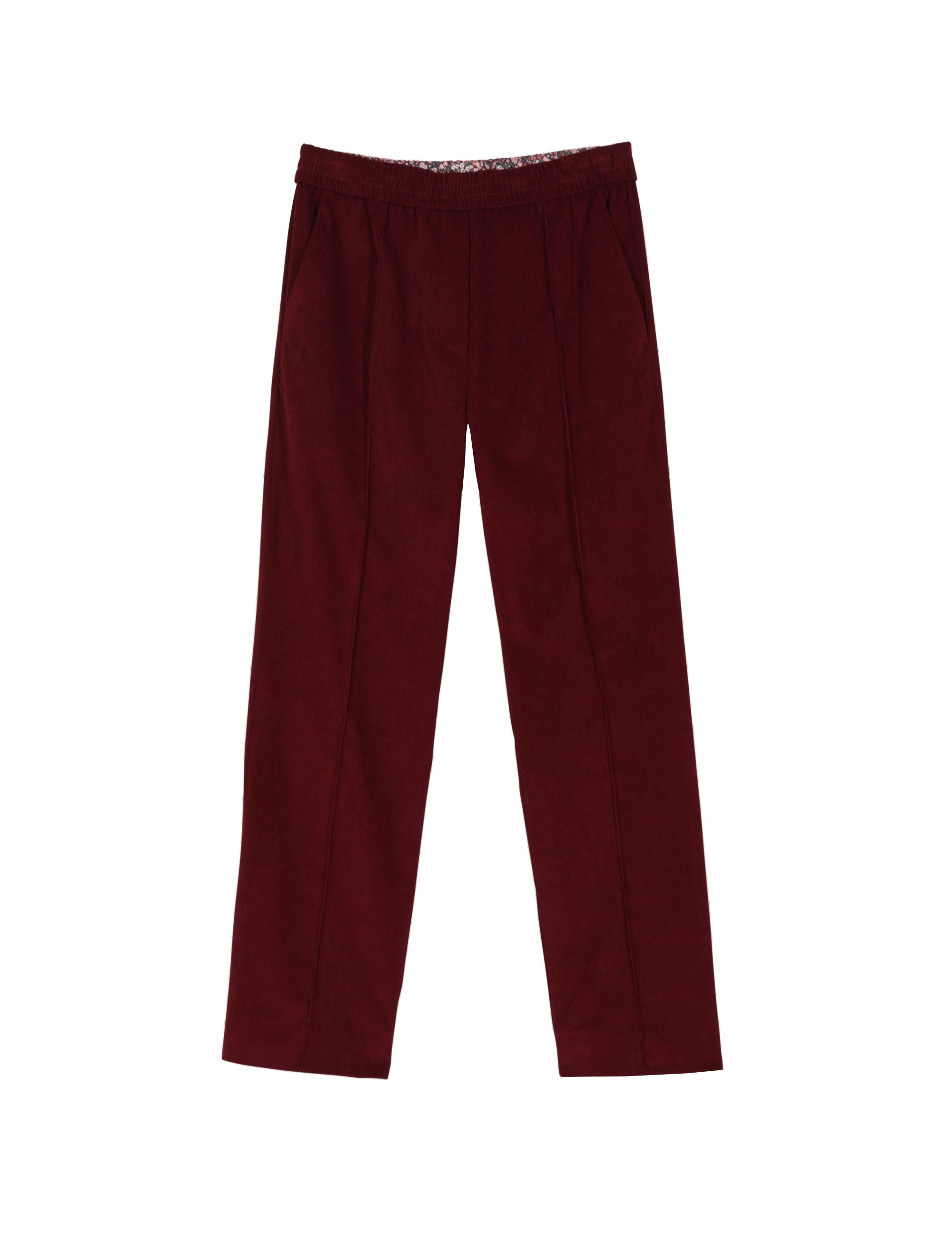 Dark red corduroy pants