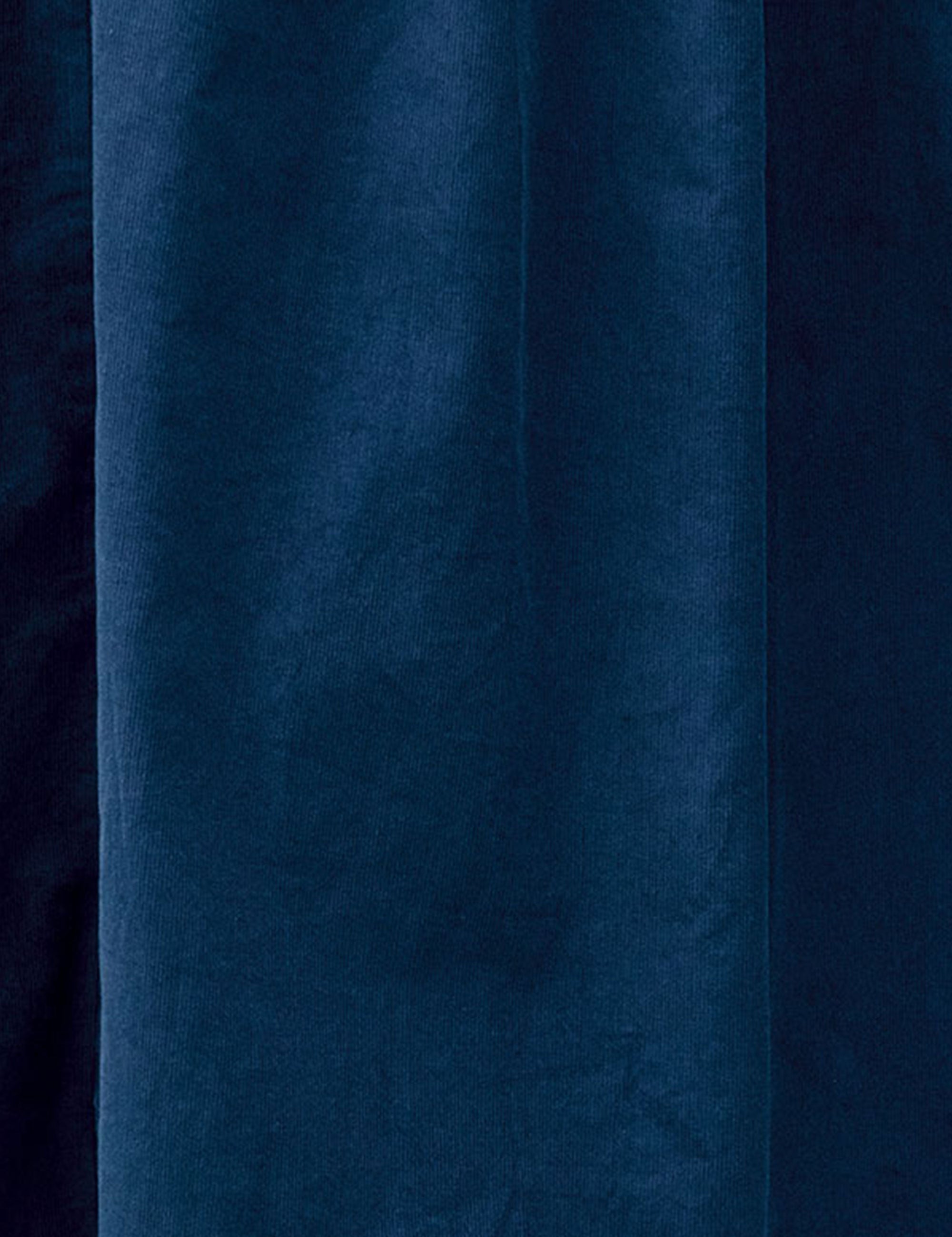 Close-up of blue baby corduroy fabric
