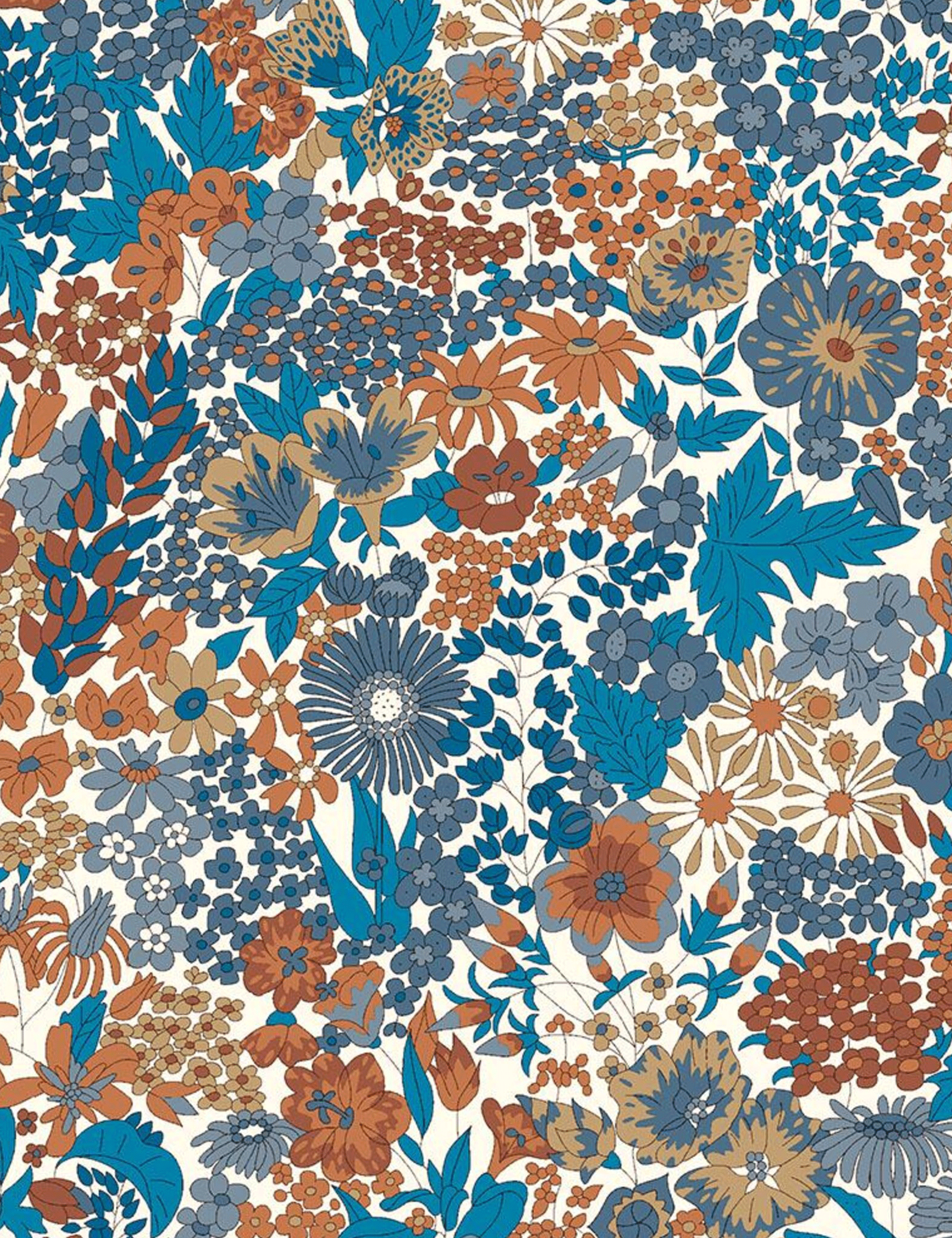 Liberty cotton multi-colored floral print
