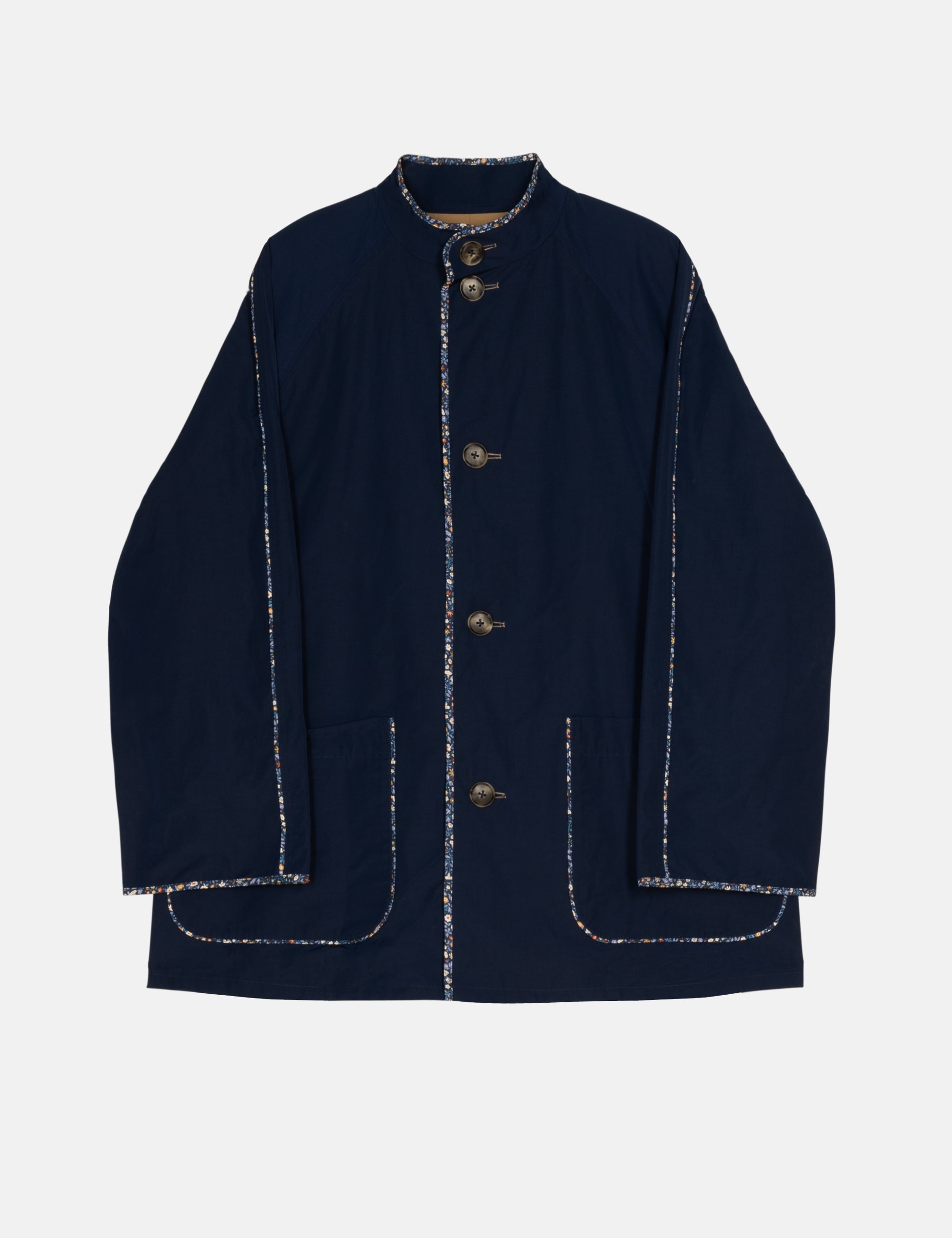 DEVA JACKET - BLUE/CARAMEL