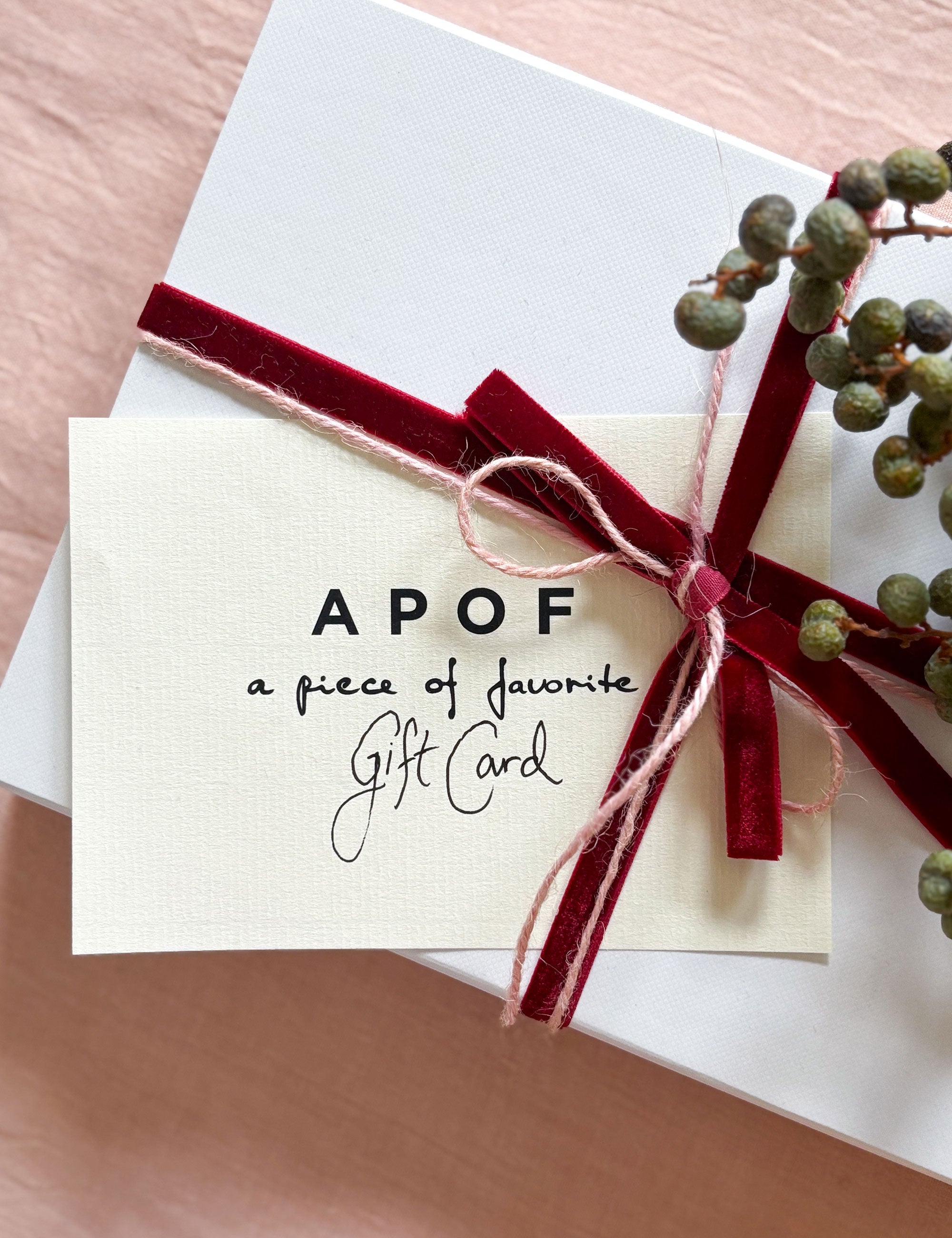 APOF Online Gift Card - Perfect Gift for Any Occasion