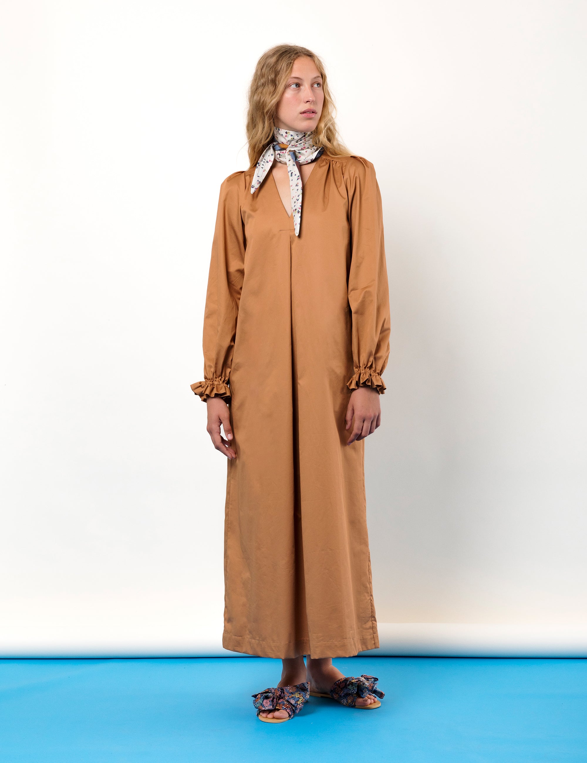 MIKELA DRESS - BISCUIT