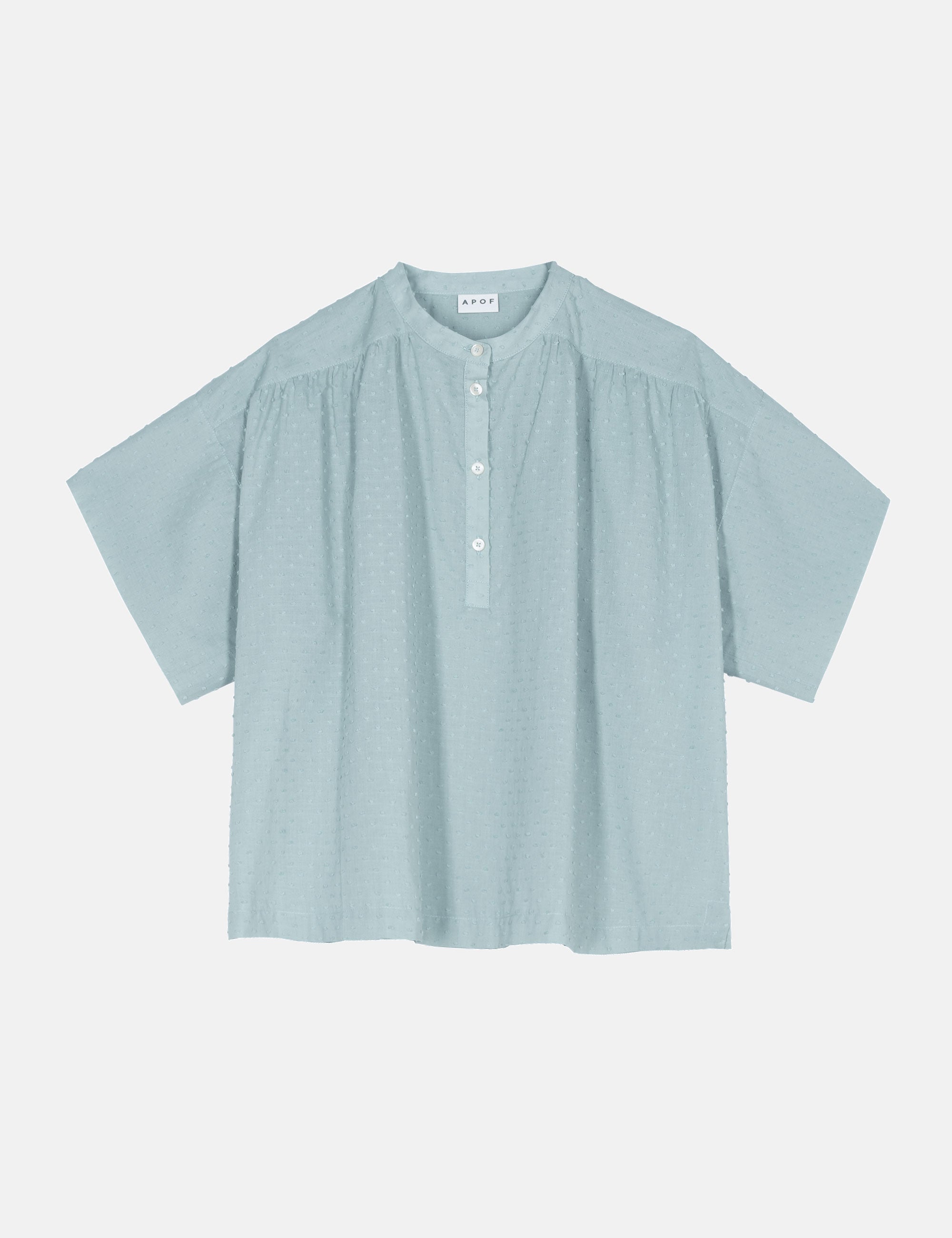 Light blue shirt on a white background