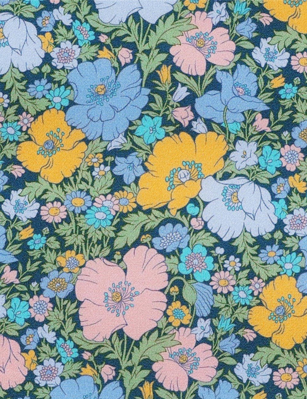 Liberty fabric floral print Meadow song