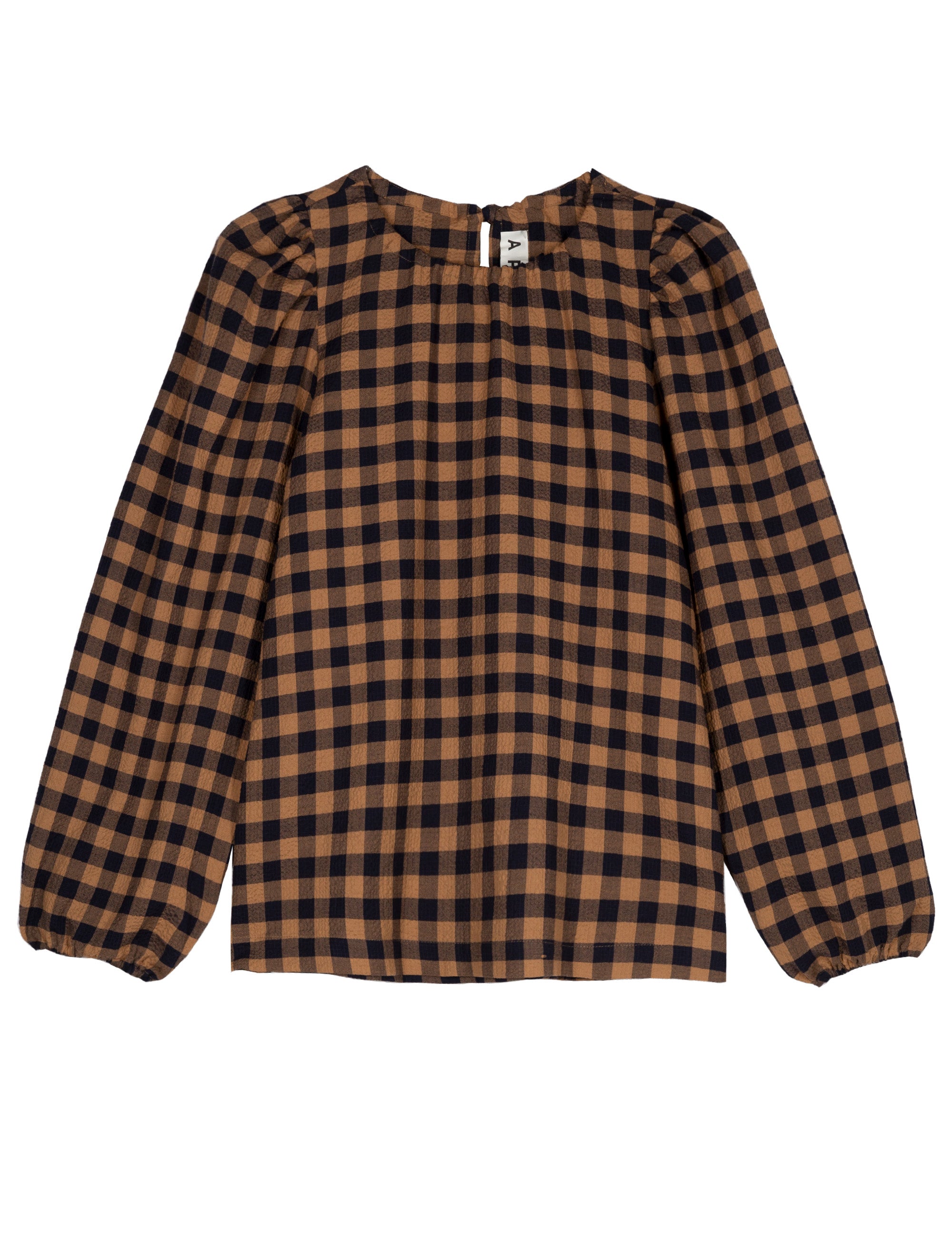 ANNELIA SHIRT - TOBACCO CHECK