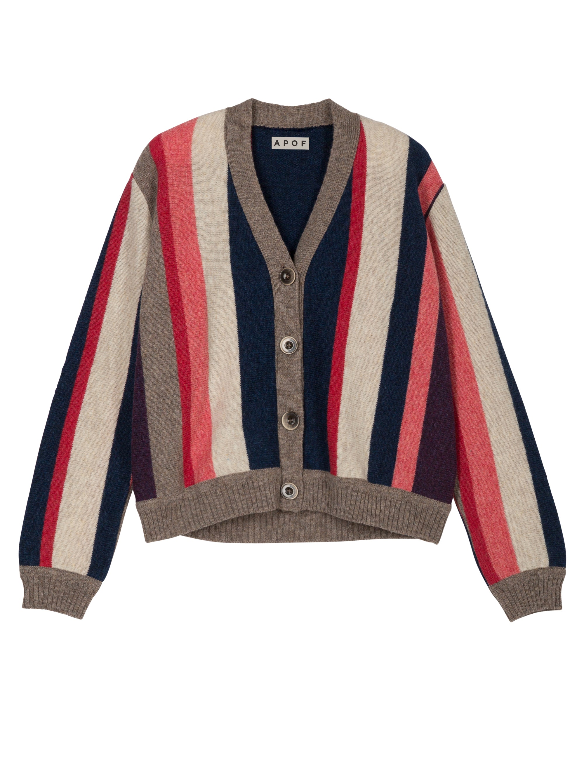 GAIA CARDIGAN - MULTI STRIP