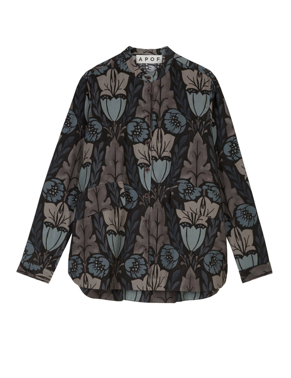ALEXIA SHIRT - BLUE BOUQUET