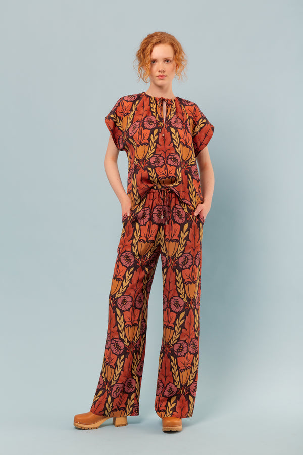 SIRA PANTS - ROSE BOUQUET