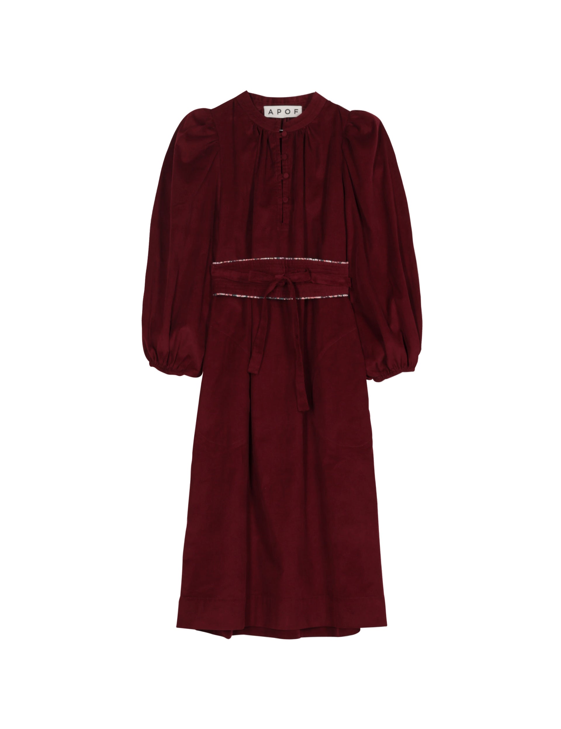 MADELINE DRESS - RED PLUM Baby cord MADELINE DRESS - RED PLUM Baby cord