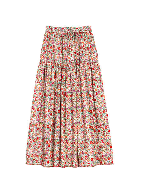 新品♡ bonjour skirt dress ＆scarf 8Y♡ Allison New York Women's Mixed Floral Smocked Mini Skirt