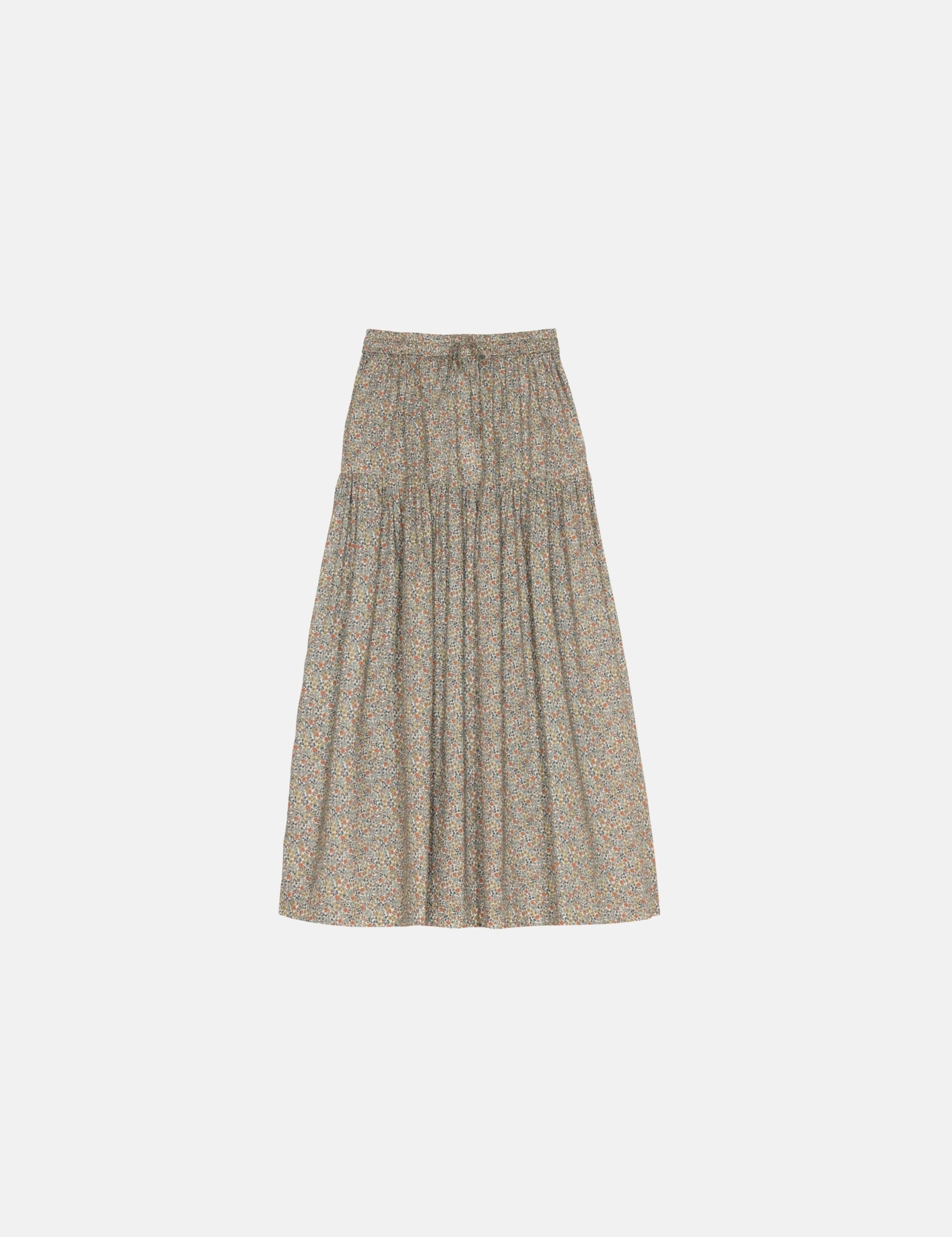 Floral skirt on a white background