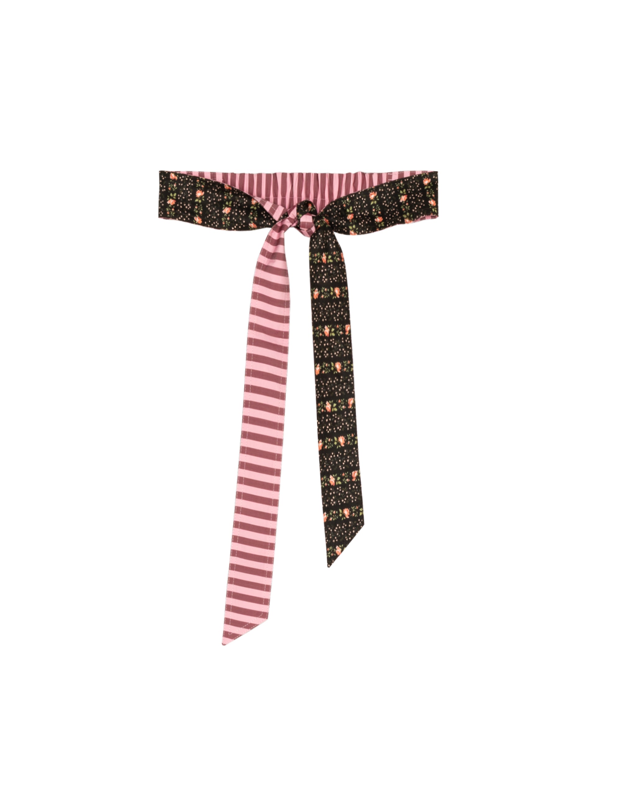 BOW BELT - EVIE STRIPE/PINK STRIPE