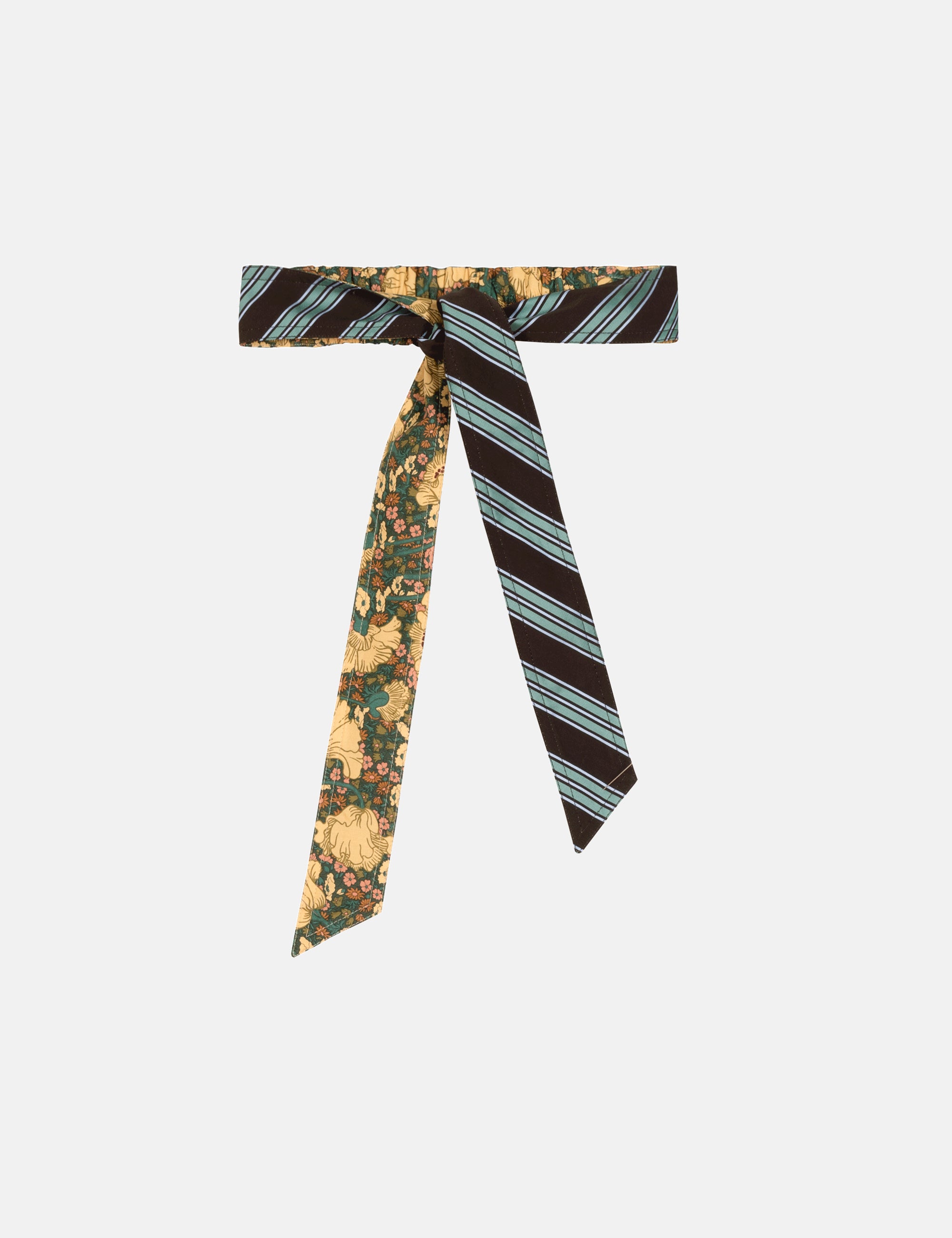 BOW BELT  - LICORICE STRIPE