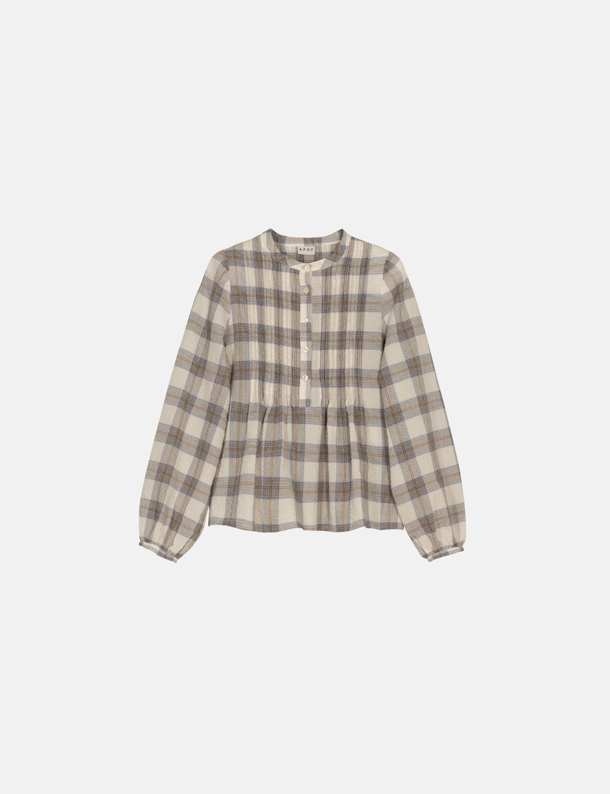 Plaid shirt on a white background