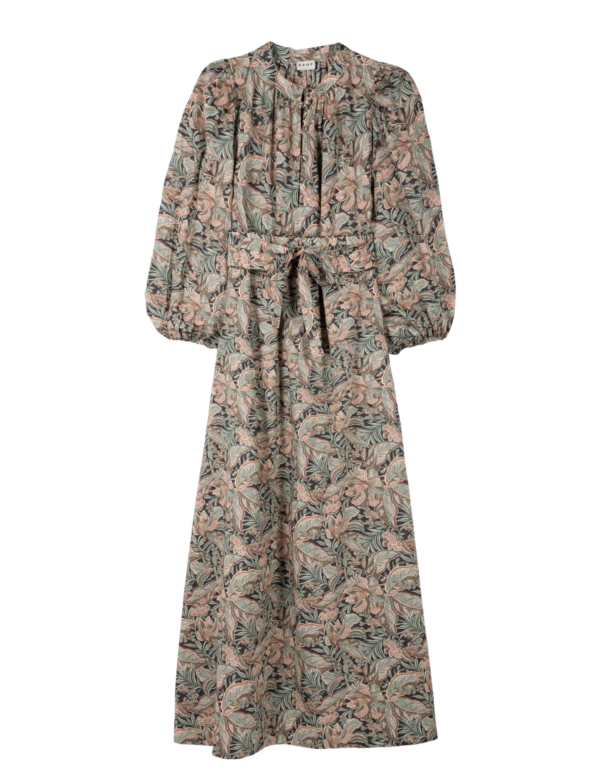 Maya long sleeved dress in Liberty cotton Antique Paisley