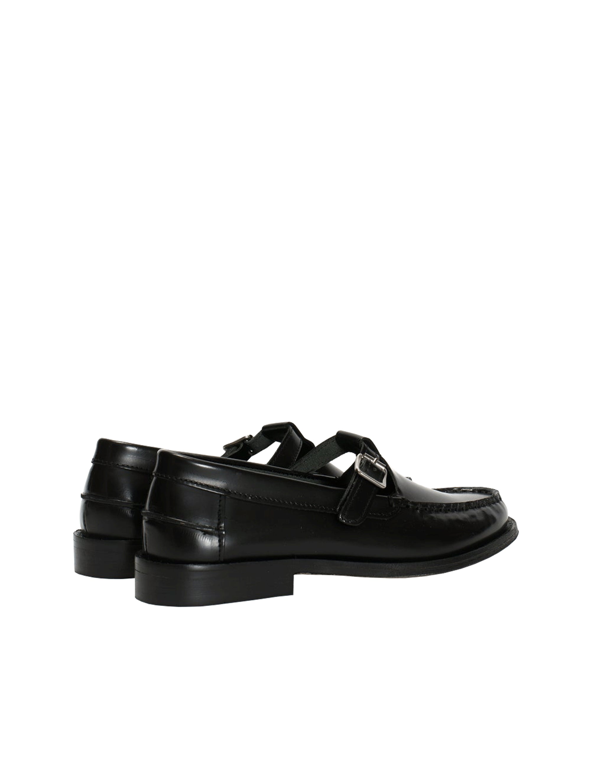 T-BAR MOCCASIN LOAFER - POLIDO - BLACK