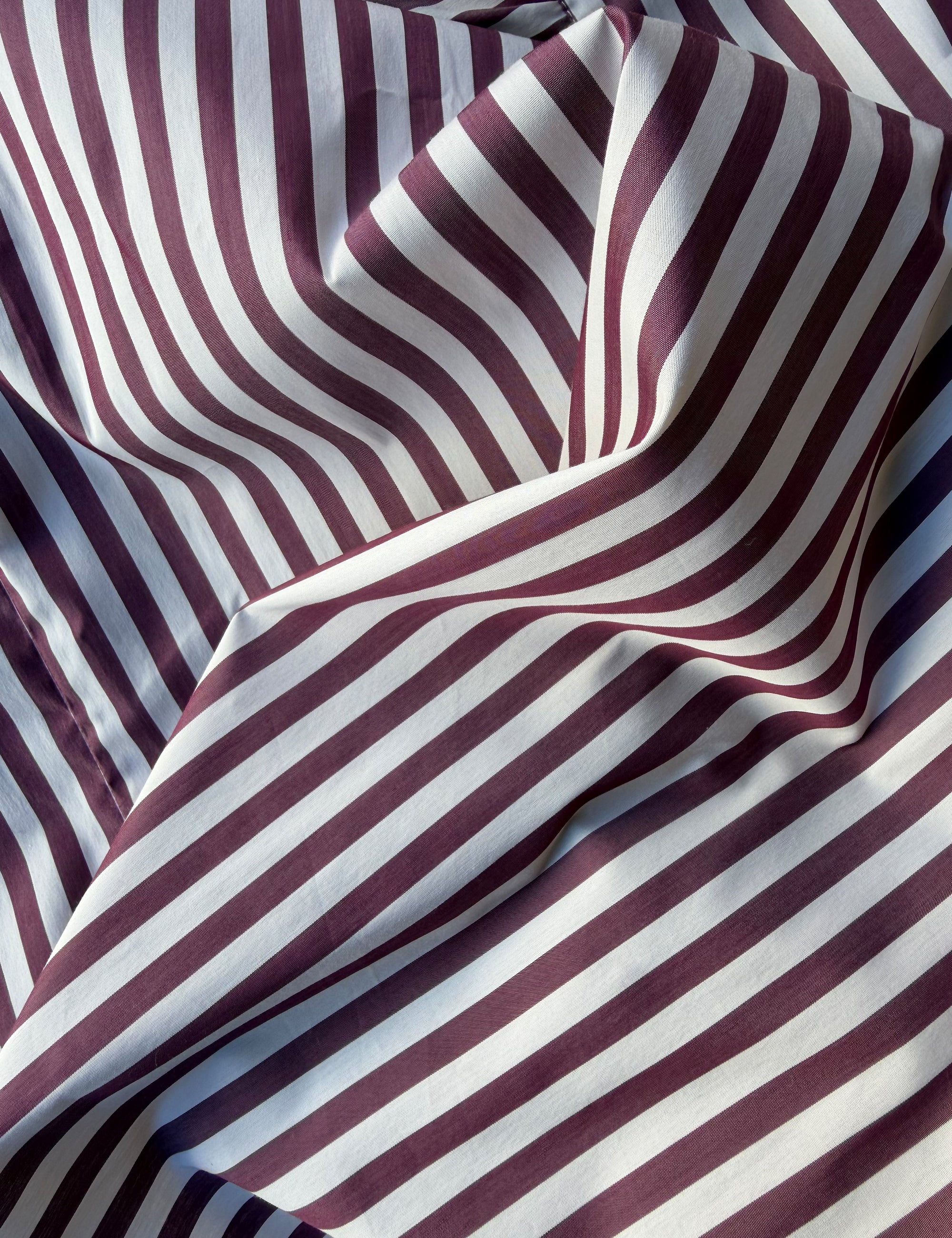 ALBA SHIRT - WINE STRIPE
