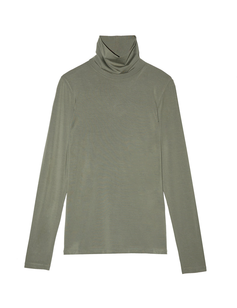 CELINA ROLL NECK - FOREST GREEN